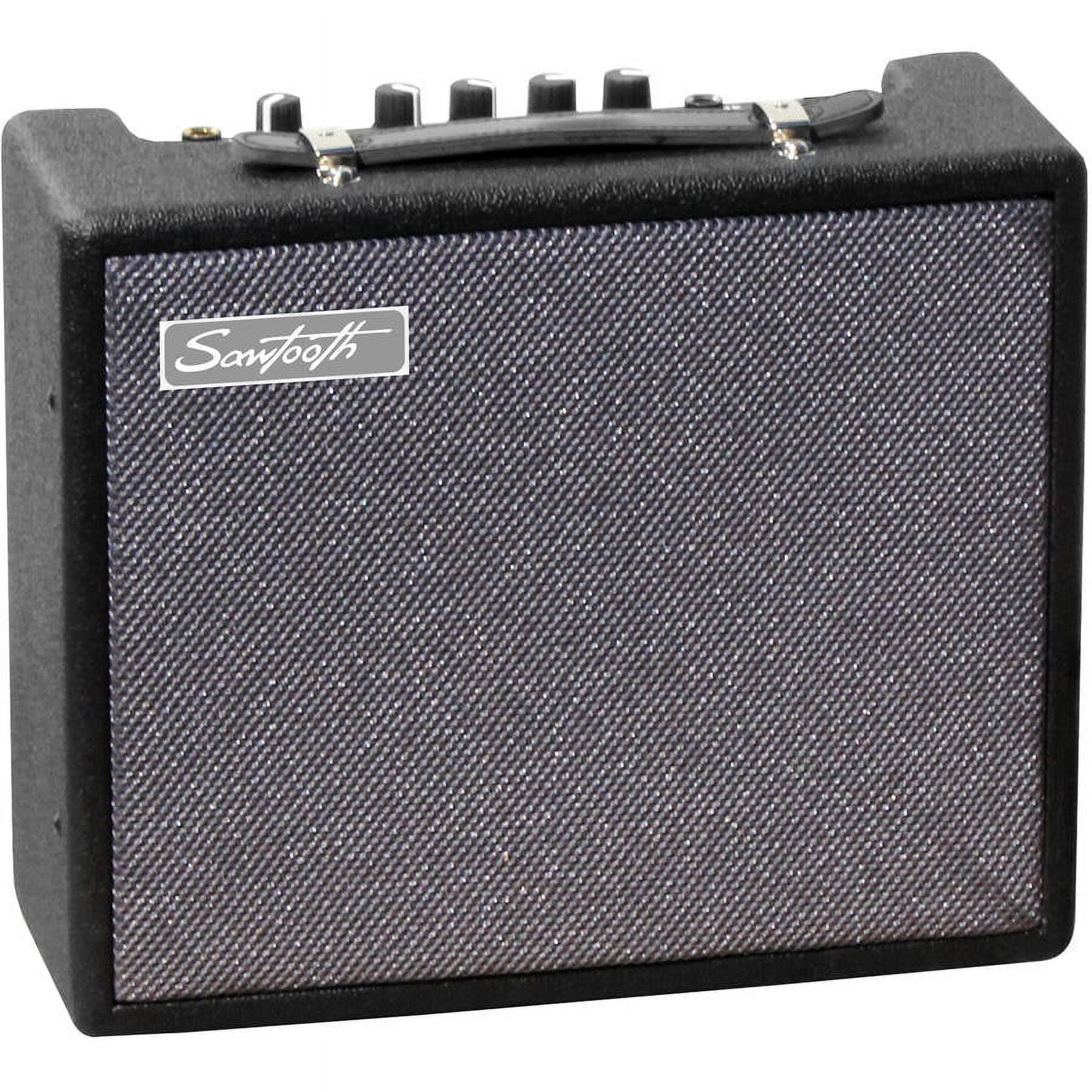 Sawtooth 10-Watt Electric Guitar Amplifier with ChromaCast Pro Series Instrument Cable and Pick Sampler