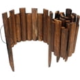 thumbnail image 1 of Burnt Wood Fence 35 cm Height 120 cm Flexible Decorative Border, 1 of 5