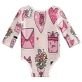 thumbnail image 5 of Ttddzy 100% Cotton Baby Bodysuits, Long sleeves with drop shoulders Design, Valentine's Day Background for 3-24M, 5 of 6