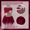 thumbnail image 5 of YEAHDOR Kids Girls Sleeveless Sequins Floral Ballet Skirted Leotard Figure Ice Skating Dress Costume, 5 of 7