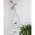 thumbnail image 2 of Wowow Single Handle 7-Spray Tub and Shower Faucet 1.8 GPM with Handheld Shower in Brushed Nickel (Valve Included), 2 of 6