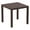 Brown, variant on Compamia Ares 31" Square Resin Patio Dining Table in Black