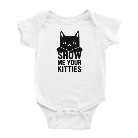 

Show Me Your Kitties Cat Baby Clothes Bodysuit Infant Boy Girl Unisex