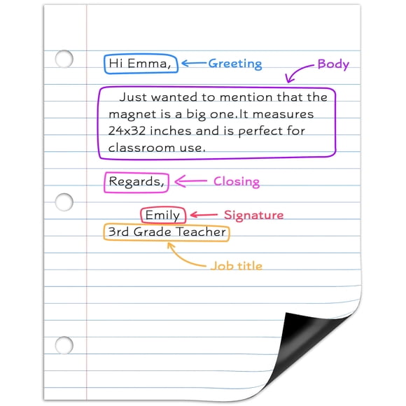 SCRIBBLEDO 24� x 30� Giant Magnetic Notebook Paper For Classroom Elementary Classroom Must Haves for Teachers Elementary Dry Erase Magnetic L