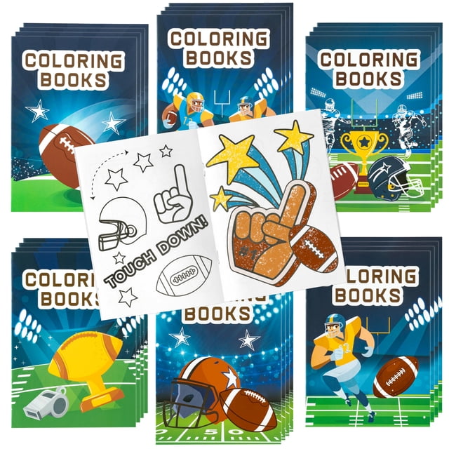 Libro de colorear Dvbonike Football 24 piezas DIY para niños con crayones