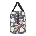 thumbnail image 4 of YFYANG Portable Waterproof Insulated Lunch Bag, Floral Texture Graffiti Reusable Cooler Bag / Picnic Bag for Adults Teens, 4 of 9