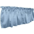 thumbnail image 2 of Shiny Smooth Satin Window Valance 58" Wide Sky Blue, 2 of 2