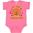 thumbnail image 3 of Inktastic My First Thanksgiving with Cute Turkey Boys or Girls Baby Bodysuit, 3 of 5