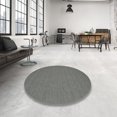 thumbnail image 4 of Ahgly Company Machine Washable Indoor Round Contemporary Platinum Gray Area Rugs, 7' Round, 4 of 7