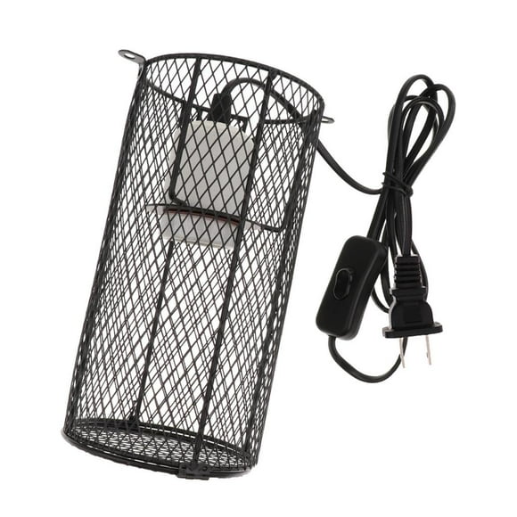DOLITY Reptile Cage Anti-scald Heating Lamp Shade Light Holder Bulb E27 US Plug