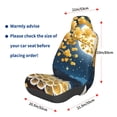 thumbnail image 3 of Fotbe Moonlit Golden Tree Peacock Funda para Asiento de Auto con Estampado – Impermeable y Antisudor – Ajuste Universal, Lavable a Máquina, Antideslizante (1 Pieza), 3 of 5