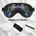 thumbnail image 4 of Eye Sleep Mask for Women Men - colorful flames dinosaur Adjustable Soft Buckle Travel Eye Masks for Sleep Mask Blackout, Sleeping Mask for Women Men, Funny Blindfolds for Party Games, 4 of 5