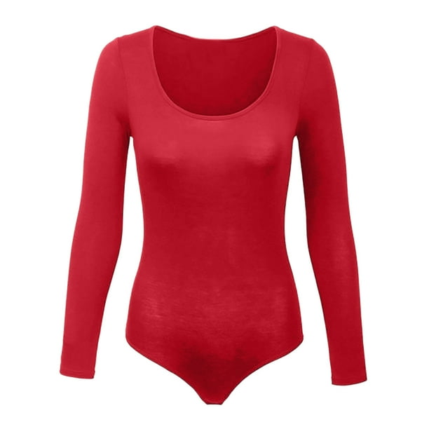 Body a collo alto in maglia a coste in Rosso - Magda Butrym