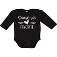 thumbnail image 3 of Inktastic Grandmas Favorite- Heart Grandchild Boys or Girls Long Sleeve Baby Bodysuit, 3 of 5