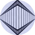 thumbnail image 1 of Ahgly Company Machine Washable Indoor Round Transitional Lavender Blue Area Rugs, 3' Round, 1 of 7