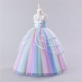 thumbnail image 4 of KAWELL Animation Dress for Girls Game Theme Costume Pageant Princess Party Birthday Long Gown Outfits, 4 of 5