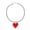 Red, variant on Red Love Heart Pendant Necklaces for Women Punk Fashion Natural Stone Choker Adjustable Leather Rope Chain Necklace Jewelry Gift