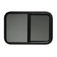 thumbnail image 1 of ToughGrade Horizontal Sliding Black RV Window 30" X 20" X 1-1/2" Includes Mounting Ring and Bottom Screen, 1 of 4