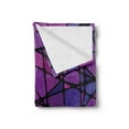 thumbnail image 2 of Abstract Soft Flannel Fleece Blanket, Motley Chaotic Composition of Big Small Amorphous Shapes Creating a Fractal Look, Cozy Plush for Indoor and Outdoor Use, 70" x 90", Multicolor, by Ambesonne, 2 of 5