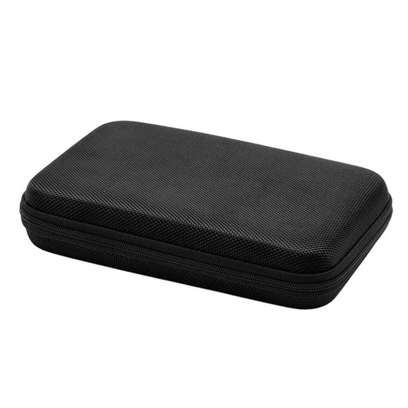Earbud Carrying Case Rectangles Shape Small Hard EVA Case, MeshInner Pocket,Zippers Storage Bag for Earphone Data Cord