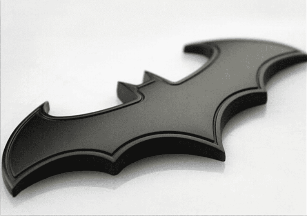 Batman Bright Polished Chrome with 3D Bat Emblem Metal Trailer Hitch Cover Fits 2 Inch Auto Car Truck Receiver