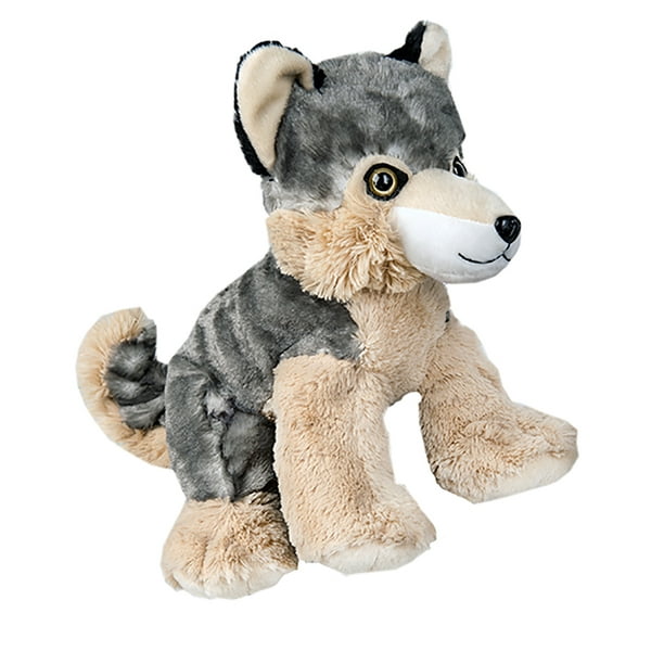 white wolf cuddly toy