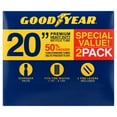 thumbnail image 2 of Goodyear 20" x 1.75-2.125 Heavy Duty Bike Tube, Standard Schrader Valve, 2 Pack, 2 of 7