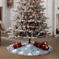thumbnail image 6 of Halloween Christmas Tree Skirt - winter Scarf beer 30 Inches Christmas Tree Skirt for Halloween Holiday Indoor Home Christmas Tree Decorations with Three Ribbons, 6 of 7