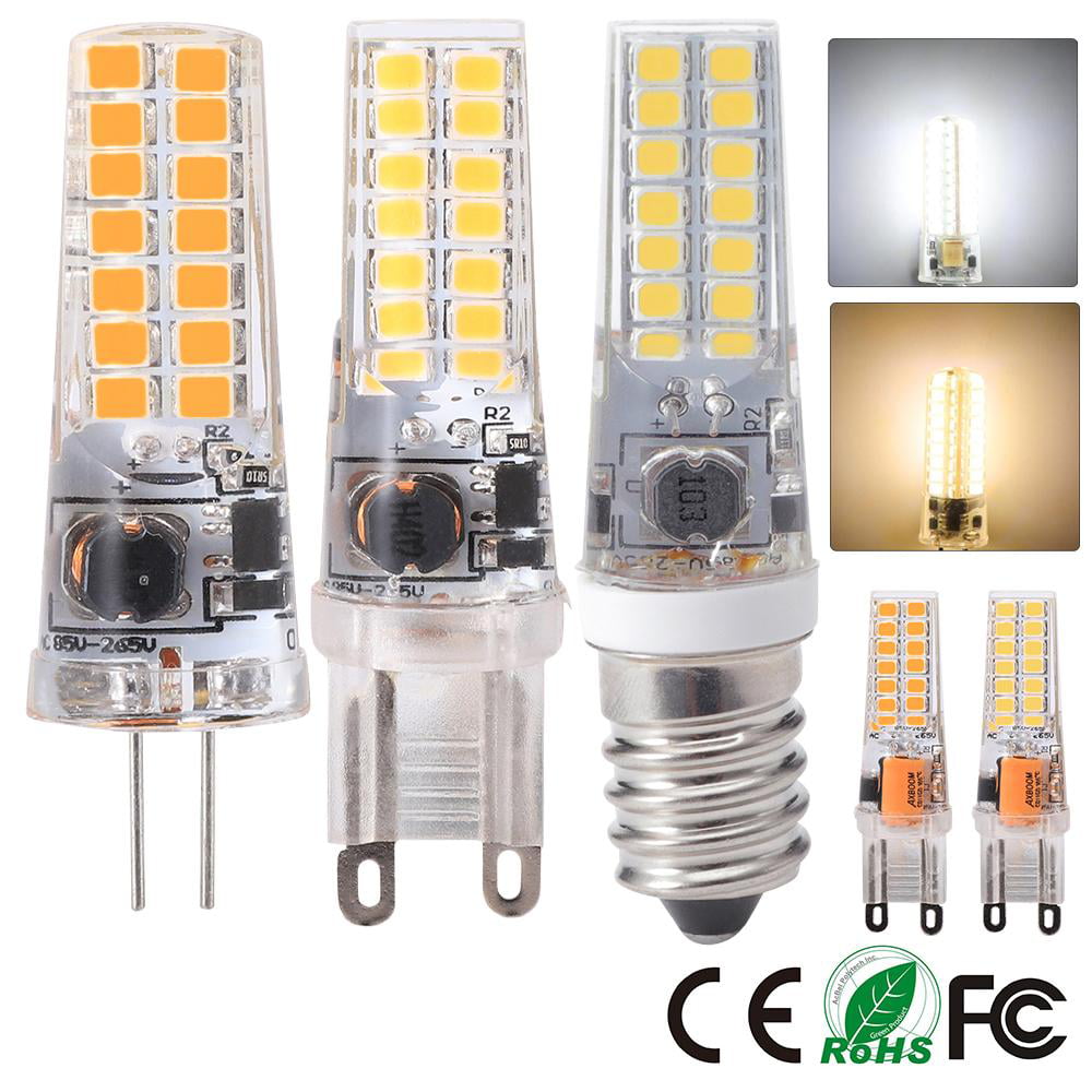 G4/G9/E14 Dimmable LED Silicone Crystal Corn Bulb 5W SpotLight Lamp Super Bright