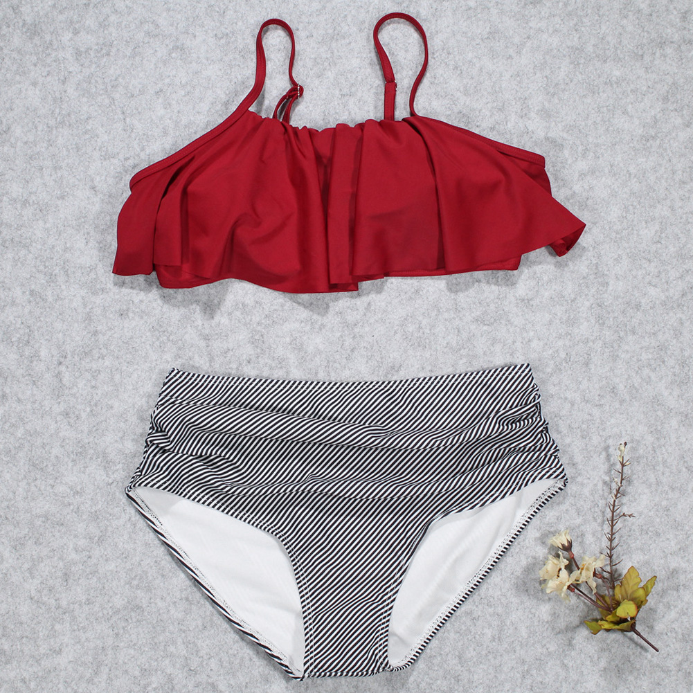 high waisted two piece swimsuit walmart