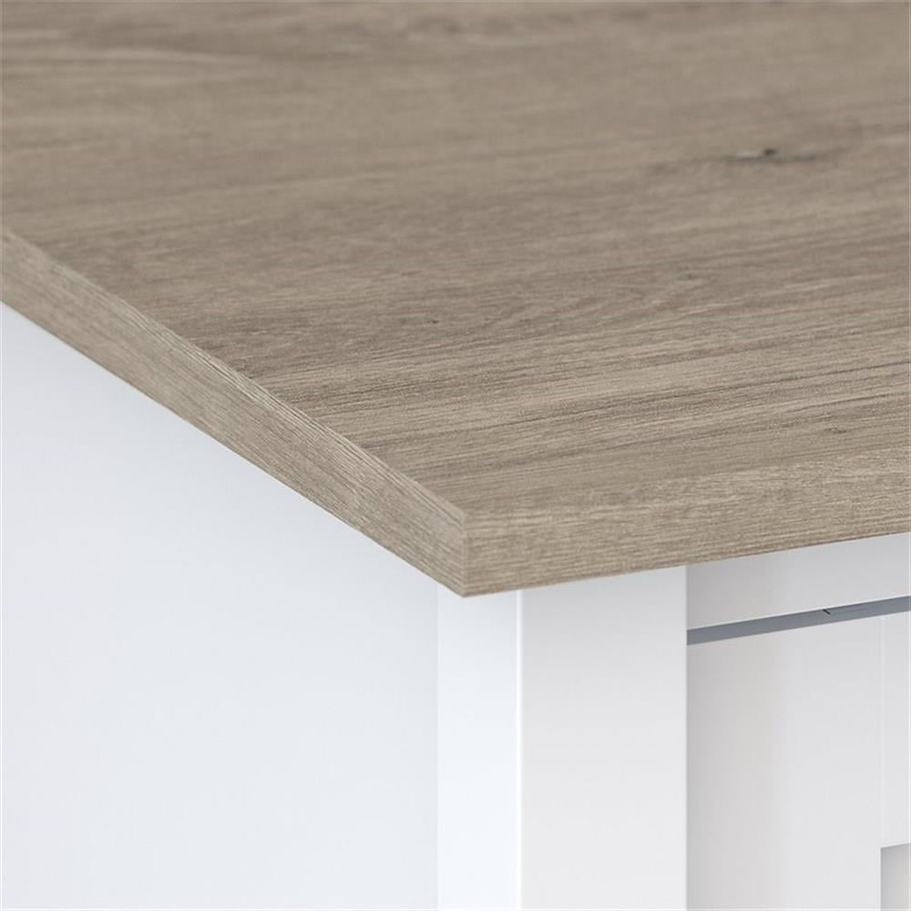 Mayfield 2 Drawer Lateral File Cabinet in Shiplap Gray and Pure White