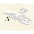 thumbnail image 2 of Warren, Annie 24x20 Black Ornate Wood Framed with Double Matting Museum Art Print Titled - Olive Branch Dove I, 2 of 4