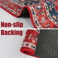 thumbnail image 5 of TWINNIS Boho Area Rug Vintage Tribal Carpet Anti-Slip Rug Washable Persian Carpet for Living Room Bedroom,Red ,5'x8', 5 of 9