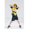 thumbnail image 5 of Transformers Bumblebee Little Boys Athletic Pullover T-Shirt Mesh Shorts Outfit Set Toddler to Big Kid, 5 of 5