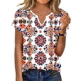 thumbnail image 3 of TaTaai Women's Vintage Easter T-Shirt Short Sleeve Crew Neck Printed Fitted Spring Summer Base Layer Tee Daily Work Party Gift, 3 of 7