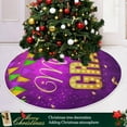 thumbnail image 4 of SKYSONIC Mardi Gras Christmas Tree Skirt Tree Skirt for Holiday Party Home Christmas Day Ornaments 36", 4 of 6