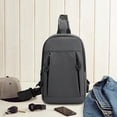 thumbnail image 3 of InsCrazy Mens Sling Bag, Large Capacity Chest Bag Casual Shoulder Bag Lightweight Crossbody Handbag for Travel Outdoor Activities, 3 of 6