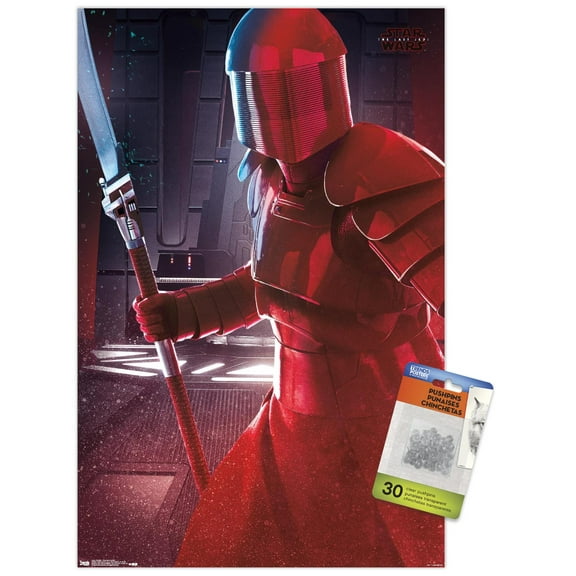 Star Wars: The Last Jedi - Praetorian Guard Wall Poster with Push Pins, 14.725" x 22.375"