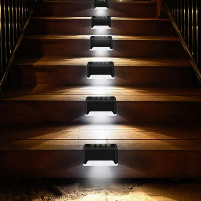 Lámpara solar para valla, luces solares para cubierta al aire libre, luces solares para escalones, lámpara solar para escaleras diseñada por expertos Jadeshay A