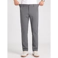 thumbnail image 5 of MEILIHUA Men's Regular Fit Casual Work Pants, Stretch Dress Pants with Flex Waist, Flat Front Golf Trousers for Spring Summer, 5 of 9