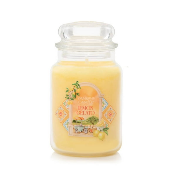 Yankee Candle Lemon Gelato, 22 oz Original Large Jar Candle
