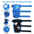 thumbnail image 2 of WILDMAX Kids Soft Knee Pads & Elbow Pads & Wrist Glovers 6 in 1 Set,Comfortable Toddler Protective Gear Set for Roller-Skating Skateboard for Girls Boys 3-12 Years Old,Blue, 2 of 8