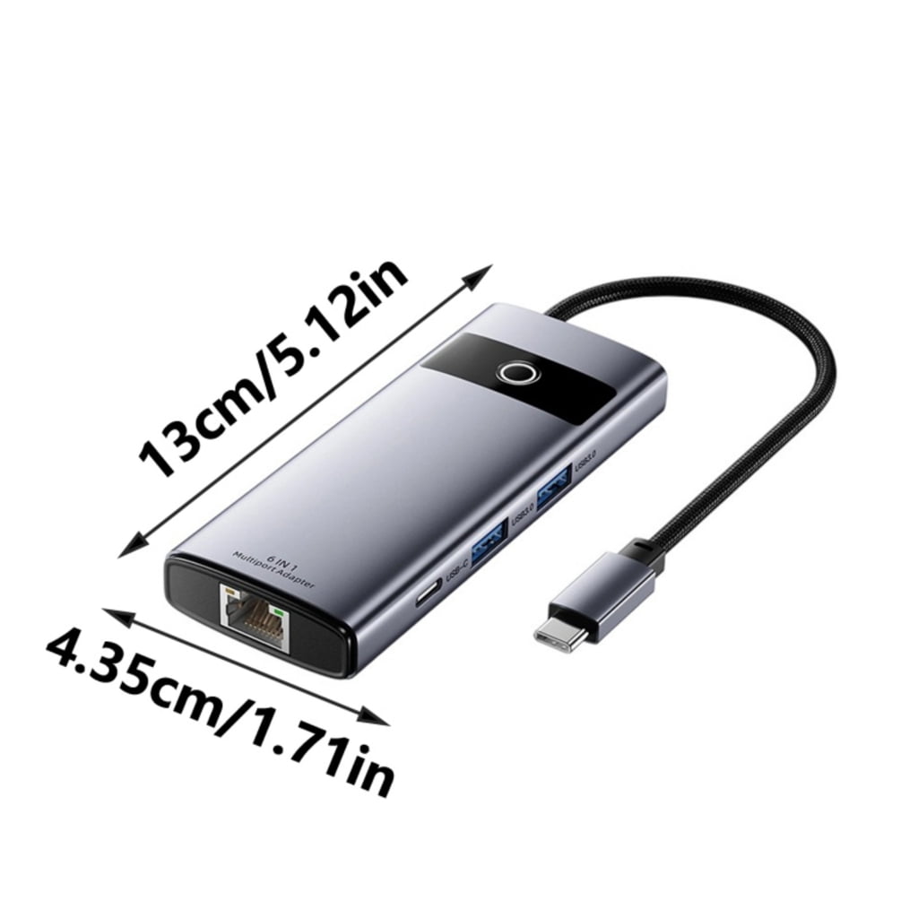 6/7/8 in1 Type C Docking Station 4K HDTV PD100W Power USB Port SDTF Card Reader