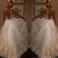 thumbnail image 1 of CAICJ98 Wedding Dresses For Bride Women‘s Elegant Off Shoulder Ruffle Formal Evening Short Sleeve Dress Silver L, 1 of 5