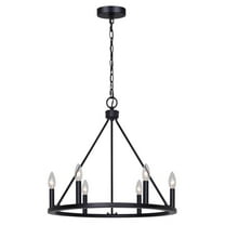 ICH2033B06BK26-Canarm Inc-Mara - 6 Light Chandelier-21.75 Inches Tall and 26 Inches Wide