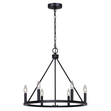ICH2033B06BK26-Canarm Inc-Mara - 6 Light Chandelier-21.75 Inches Tall and 26 Inches Wide