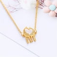 thumbnail image 3 of Bonito collar con colgante de jirafa doble para mujer, cadena larga, corazón, joyería romántica dorado Yuyangstore Collar con colgante de jirafa, 3 of 8