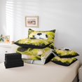 thumbnail image 4 of Soccer Comforter Set Full,Football Bedding Set Teens,Yellow Lightning Honeycomb (Comforter+Fitted+Flat Sheet+2 Pillowcases+2 Throw Pillow Covers) 7 Pieces Bed Set, 4 of 5