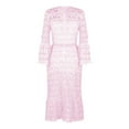 thumbnail image 6 of New Elegant And High End Long Sleeve Elegant Wedding Guests Dresses Casual Lace Dresses Women Casual Dress Ruffle Maxi Dress Active Dress Short Sleeve Solid Tie Dress Casual Dresses for Women Summer, 6 of 6