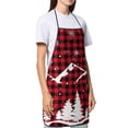thumbnail image 4 of Fuzoiu Christmas Tree Buffalo Plaid Print Kitchen Cooking Aprons,Kitchen Cooking BBQ Aprons,Chef Apron with 2 Pockets for Men Women,Art Aprons for Painting Pottery Ceramics, 4 of 7